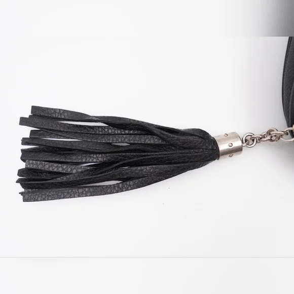 CD07 💖 GUCCI Metallic Pebbled Calfskin Mini Soho Chain Bag - Picture 11 of 15